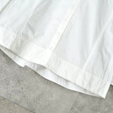 ジルサンダー マオカラー ショート丈 フレア袖 長袖シャツ ブラウス ホワイト レディース - NEWSED