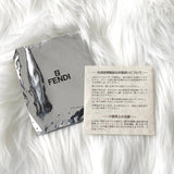 フェンディ ズッカ カシミヤ / レザー ミニハンドバッグ ベージュ - NEWSED