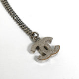 シャネル ココマーク ラインストーン ネックレス シルバー - NEWSED