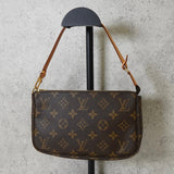 ルイ・ヴィトン モノグラム ポシェット アクセソワール レザー ハンドバッグ ワンショルダーバッグ ブラウン - NEWSED