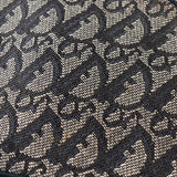 ディオール トロッター キャンバス / レザー サドルバッグ アクセサリーポーチ ハンドバッグ グレー / ネイビー - NEWSED