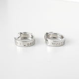 ヴィヴィアン ウエストウッド ロゴ刻印 ベルト シルバー フープピアス 箱付き - NEWSED