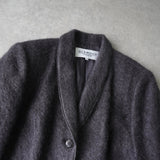 ジバンシィ ショールカラー グラデーション モヘア ジャケット コート グレー - NEWSED