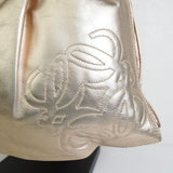 ロエベ アナグラム ナッパレザー ハンドバッグ ゴールド レディース - NEWSED