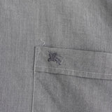 バーバリー ブラックレーベル ホースロゴ クレリックシャツ 長袖シャツ グレー - NEWSED