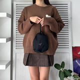 プラダ ポコノ テスート ナイロン 巾着 バッグ ポーチ 三角プレート ブラック - NEWSED