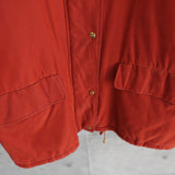 バーバリー ヴィンテージ 中綿ジャケット ミドルコート ホースロゴ 刺繍 イギリス製 レッド - NEWSED