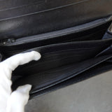 プラダ サフィアーノ レザー 二つ折り財布 長財布 ブラック - NEWSED