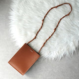 ジルサンダー タングル スモール レザー ショルダーバッグ ブラウン - NEWSED