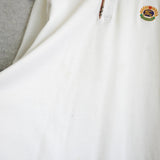 バーバリー ヴィンテージ ホースロゴ ノバチェック襟 半袖ポロシャツ ホワイト - NEWSED