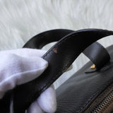 ロエベ アナグラム ミニボストンバッグ ハンドバッグ ブラック - NEWSED