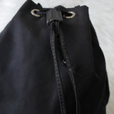 プラダ ポコノ テスート ナイロン トライアングルロゴ 巾着バッグ ポーチ ブラック - NEWSED