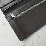 メゾン マルジェラ 四つタグ レザー ロングウォレット 長財布 グレー - NEWSED