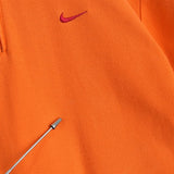 ナイキ ゴルフ スウッシュロゴ ハーフジップ 半袖ポロシャツ オレンジ - NEWSED