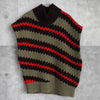 Salvatore Ferragamo asymmetrical sleeveless knit vest in multicolor