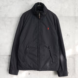 ポロ バイ ラルフローレン ブルゾン 中綿ジャケット ナイロンジャケット フリース裏地 スモールポニーロゴ ネイビー - NEWSED