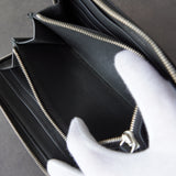 バレンシアガ ロゴ レザー ラウンドジップ 長財布 ブラック 箱付き - NEWSED