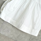 ジルサンダー マオカラー ショート丈 フレア袖 長袖シャツ ブラウス ホワイト レディース - NEWSED