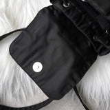 プラダ ポコノ テスート ナイロン ミニリュックサック トライアングルロゴ ブラック - NEWSED