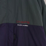 チャップス ラルフローレン ヴィンテージ ダウンジャケット 中綿ジャケット ブルゾン ロゴ 刺繍 カーキ/ネイビー - NEWSED