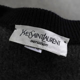 イヴ サンローラン ヴィンテージ 金ボタン カーディガン グレー レディース - NEWSED