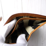 ヴィヴィアン・ウエストウッド オーブ レザー 三つ折り財布 キャメル - NEWSED