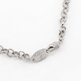 ヴィヴィアン ウエストウッド ラージ オーブ ラインストーン シルバー ロングネックレス - NEWSED