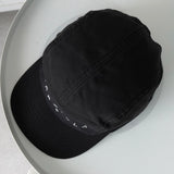 エムエムシックス メゾンマルジェラ スタッズ ロゴ ベースボール キャップ 帽子 ブラック - NEWSED