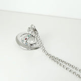 ヴィヴィアン・ウエストウッド オーブロゴ シルバー ネックレス - NEWSED