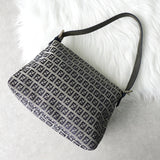 フェンディ マンマバケット ズッキーノ キャンバス ワンショルダーバッグ グレー / ネイビー - NEWSED