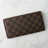 ルイ ヴィトン ダミエ ポルトフォイユ・ブラザ 二つ折り財布 ブラウン - NEWSED