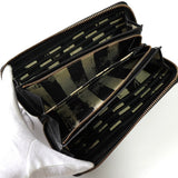 ヴィヴィアン・ウエストウッド オーブロゴ レザー ラウンドジップ 長財布 ロングウォレット ブラック - NEWSED