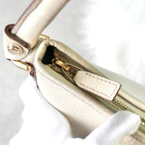 グッチ アビー レザー ワンショルダーバッグ ホワイト - NEWSED