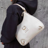 グッチ アビー レザー ワンショルダーバッグ ホワイト - NEWSED