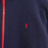 ポロ ラルフローレン ロゴ フルジップフリース ネイビー - NEWSED