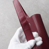 カルティエ マストライン レザー ショルダーバッグ ボルドー - NEWSED