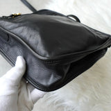 ロエベ アナグラム レザー ショルダーバッグ ポシェット ブラック - NEWSED