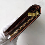 ルイ ヴィトン モノグラム ポルトパピエ・ジップ 二つ折り財布 ブラウン - NEWSED