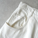 エムエムシックス メゾン マルジェラ スラッシュディティール ホワイト デニム ジーンズ - NEWSED