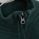 ポロ ラルフローレン ハーフジップ ニット ロゴ刺繍 ダークグリーン - NEWSED