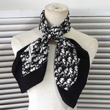 クリスチャン ディオール トロッター シルク スカーフ ブラック - NEWSED