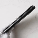 セリーヌ トリオンフ レザー 二つ折り長財布 ブラック - NEWSED
