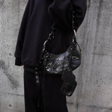 バレンシアガ ル カゴール レザー ワンショルダーバッグ ショルダーバッグ ブラック ミラー ポーチ付き - NEWSED