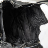 プラダ ポコノ テスート ナイロン サフィアーノレザー ロボット バックパック リュックサック ブラック ギャランティーカード付き - NEWSED