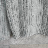 ポールスミス ケーブル編み アルパカ混紡 ニット グレー - NEWSED