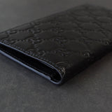 グッチ グッチシマ 長財布 二つ折り財布 ブラック 未使用品 - NEWSED