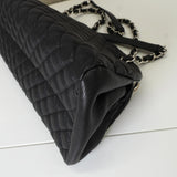 シャネル マトラッセ キャビアスキン チェーン ボーリングバッグ ハンドバッグ ブラック シルバー - NEWSED