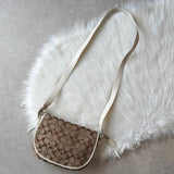 コーチ シグネチャー キャンバス ショルダーバッグ ベージュ - NEWSED