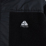 ナイキ エーシージー リバーシブル ボア ジャケット ナイロンジャケット ロゴ刺繍 ブラック - NEWSED