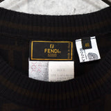 フェンディ ズッカ ニット ダークブラウン - NEWSED